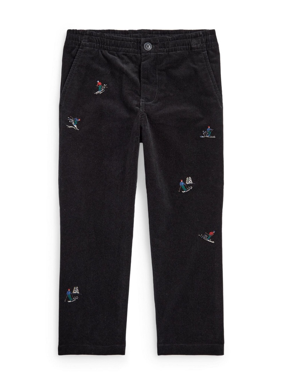 Polo Ralph Lauren Kids Ski Embroidered Corduroy Pants Size 2T Black